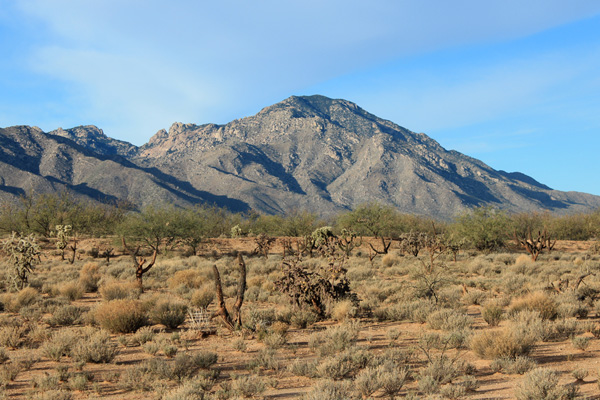 The Coyote Mountains highpoint from Hayhook Ranch Road