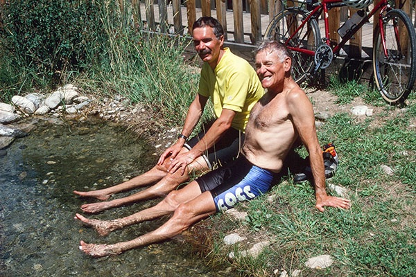 Jim and Roger at Lowman Hot Springs