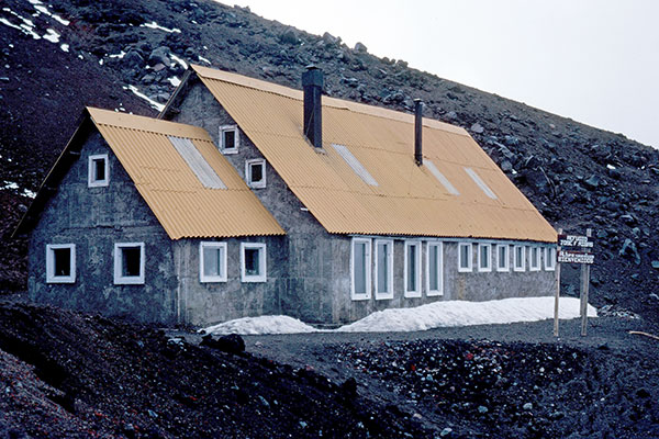 The Jose Ribas Hut on the slopes of Cotopaxi