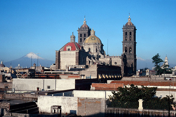 View of Puebla from Hotel Colonial de Puebla