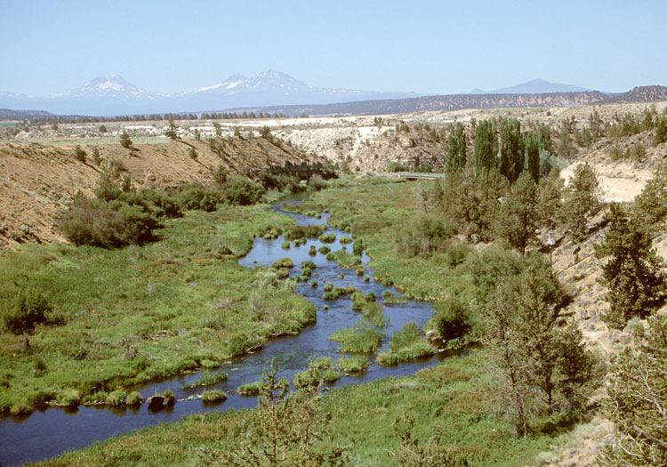 Deschutes River and the Three Sisters