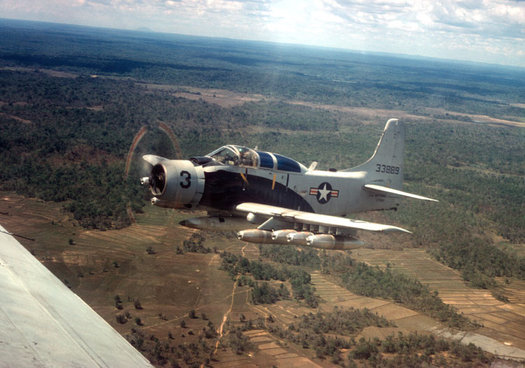 A-1E Skyraider Before Bombing Run