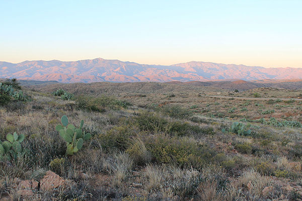 The South Bradshaw Mountains from the Agua Fria National Monument